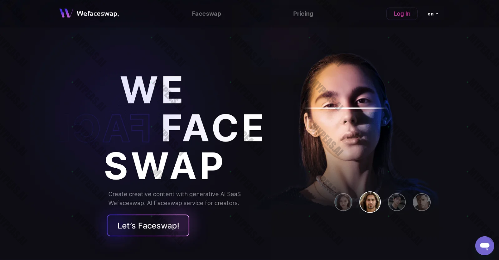 Wefaceswap screenshot