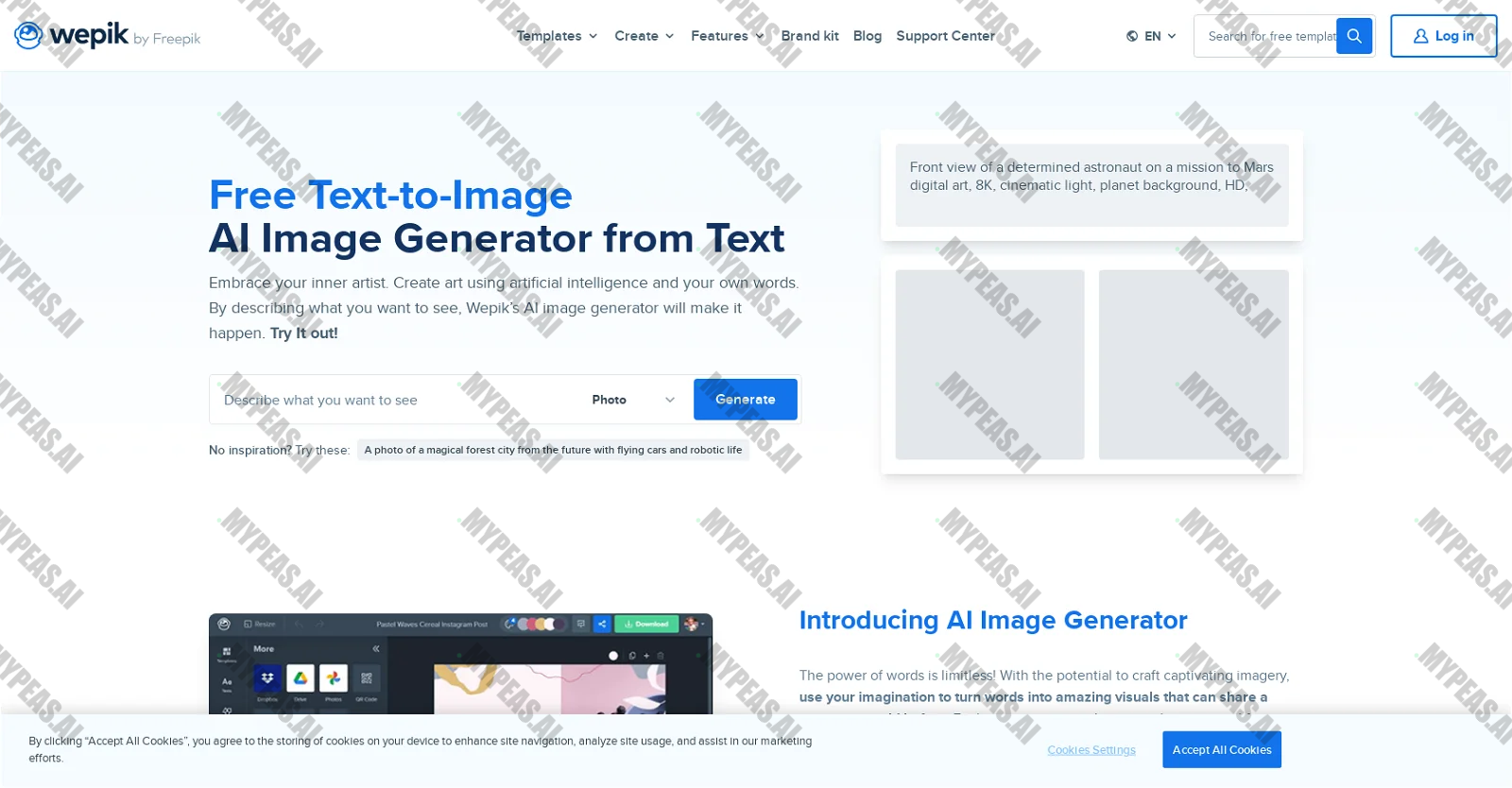 Wepik screenshot