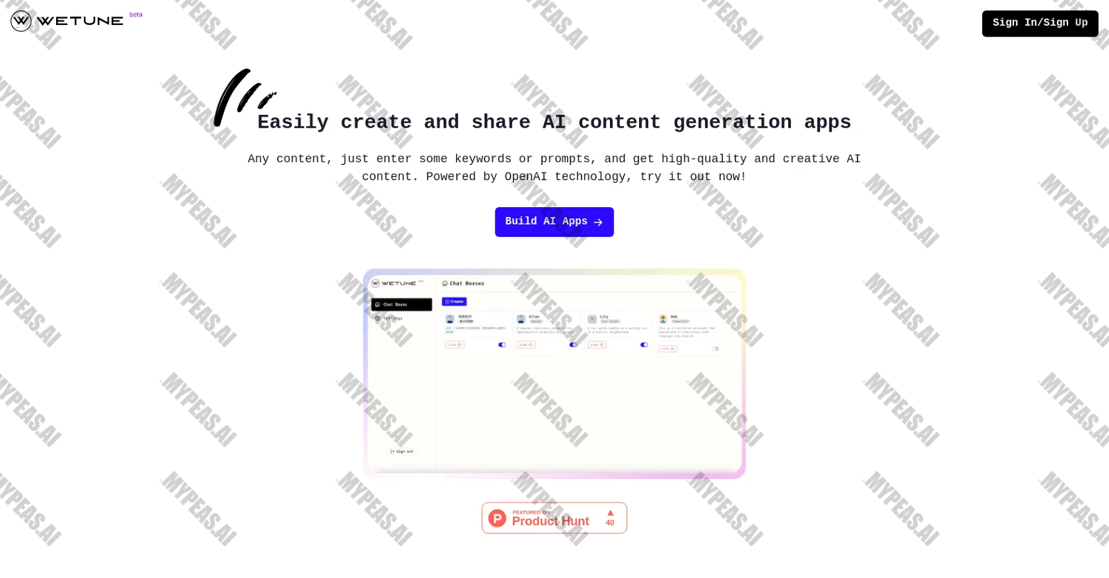 Wetune screenshot