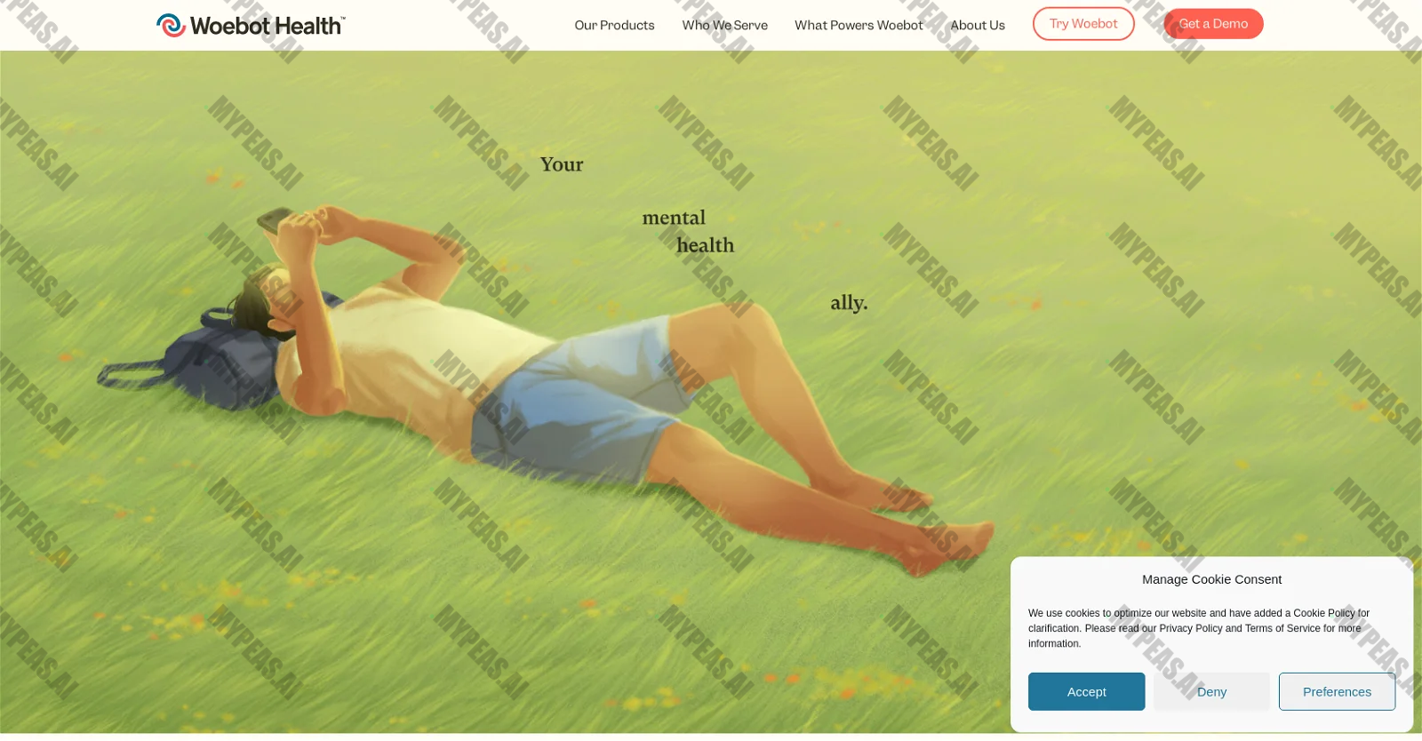 Woebot Health screenshot
