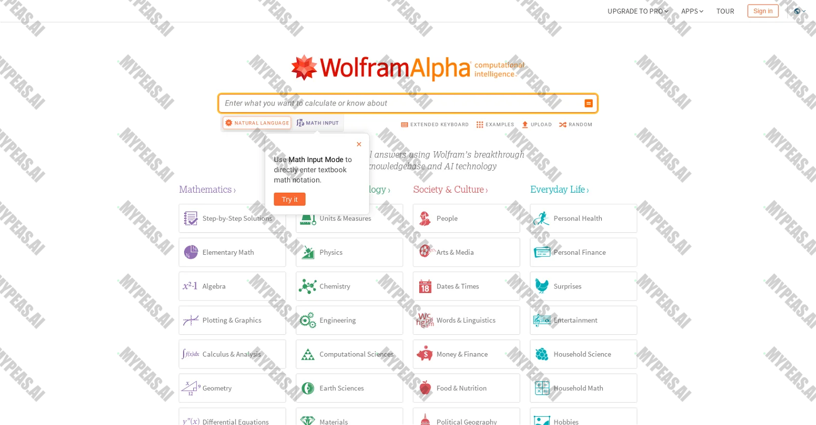 Wolframalpha screenshot