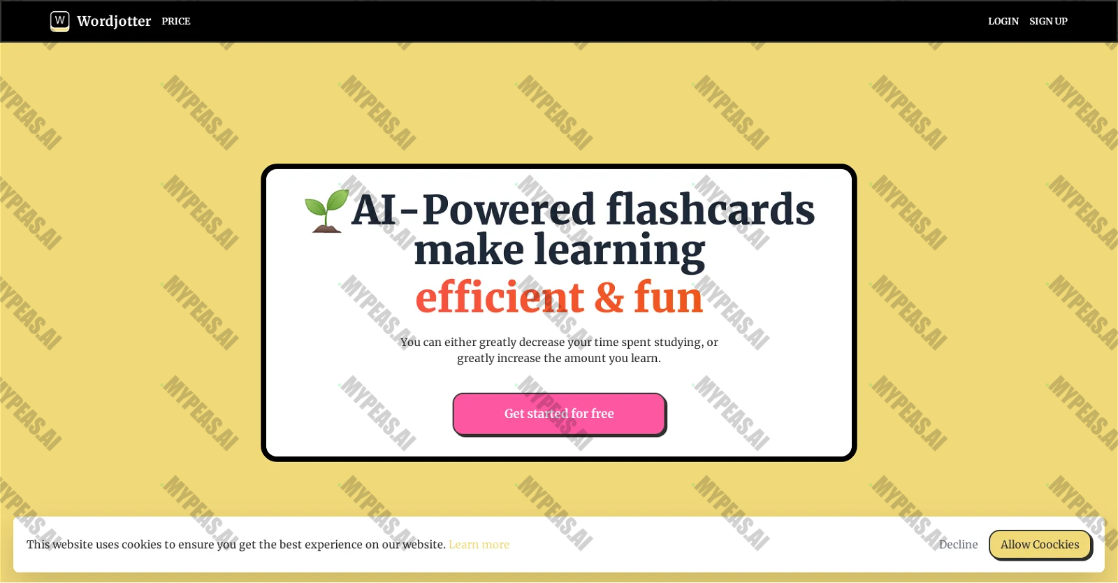Wordjotter screenshot