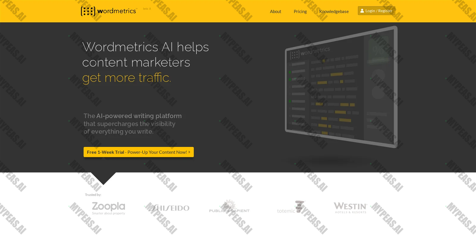Wordmetrics screenshot