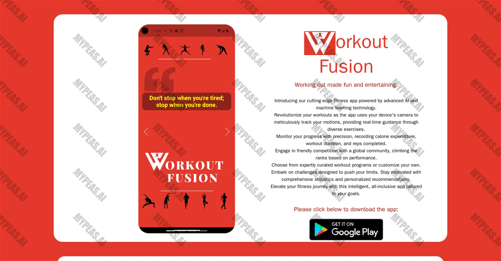 Workout Fusion screenshot