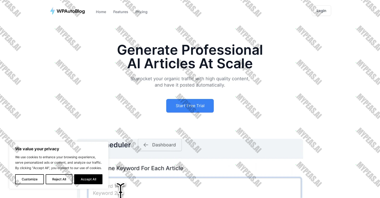 WPAutoBlog screenshot