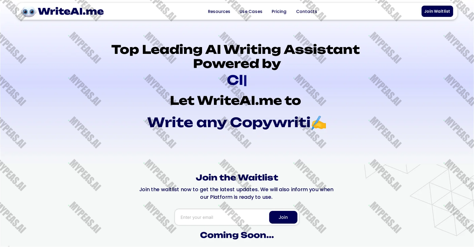 WriteAI.me screenshot