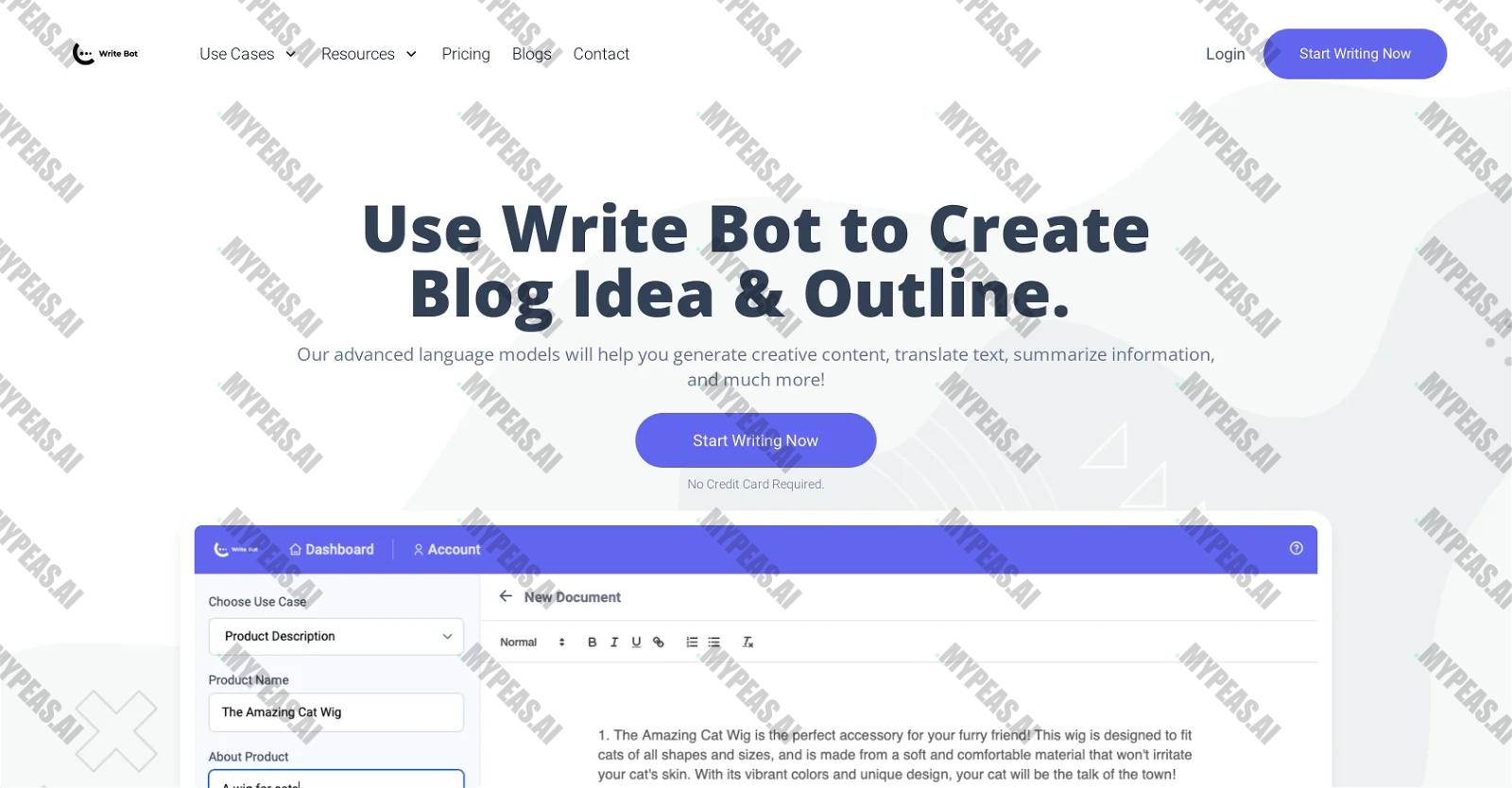 Writebot screenshot