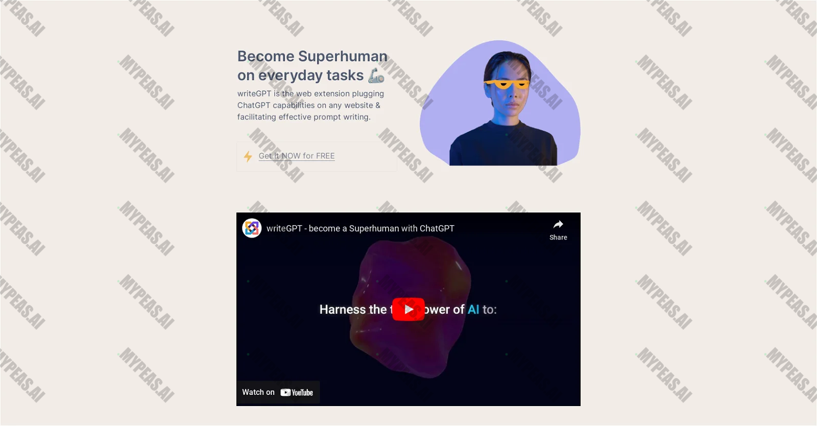 WriteGPT screenshot