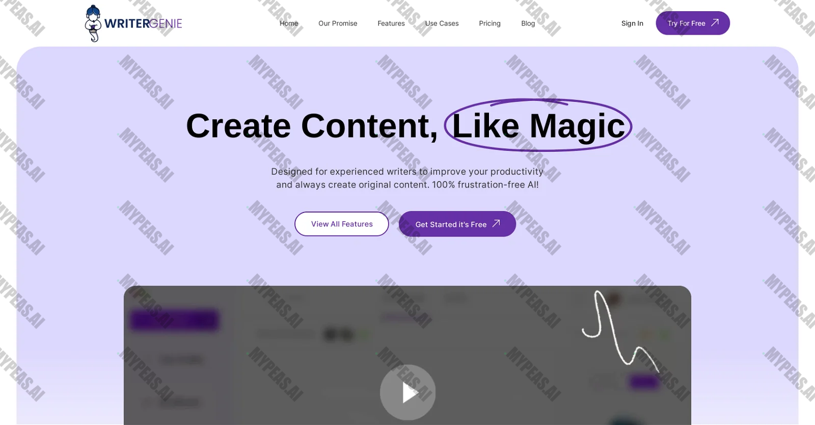 WriterGenie screenshot