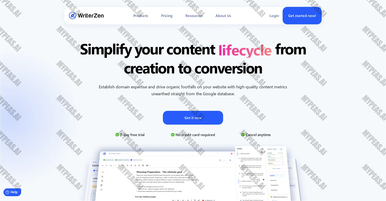 WriterZen screenshot