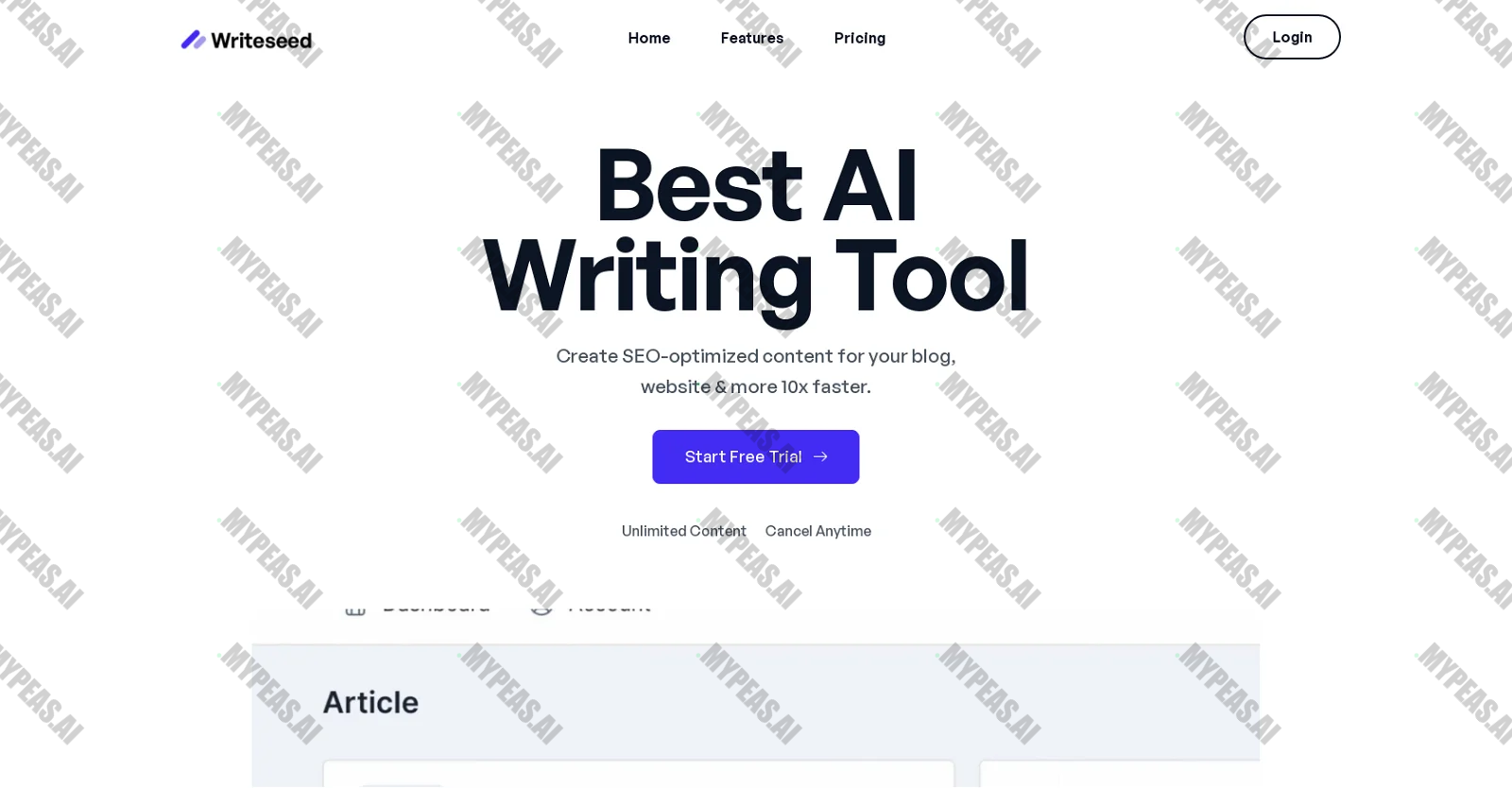 Writeseed screenshot