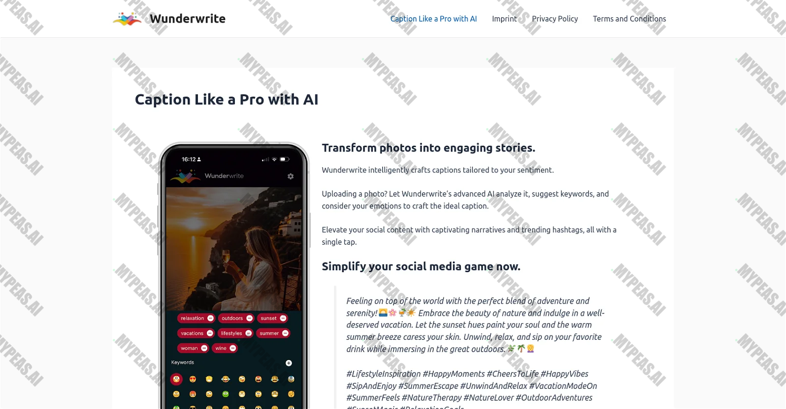 Wunderwrite screenshot