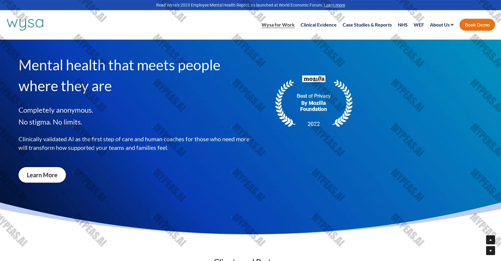 Wysa screenshot