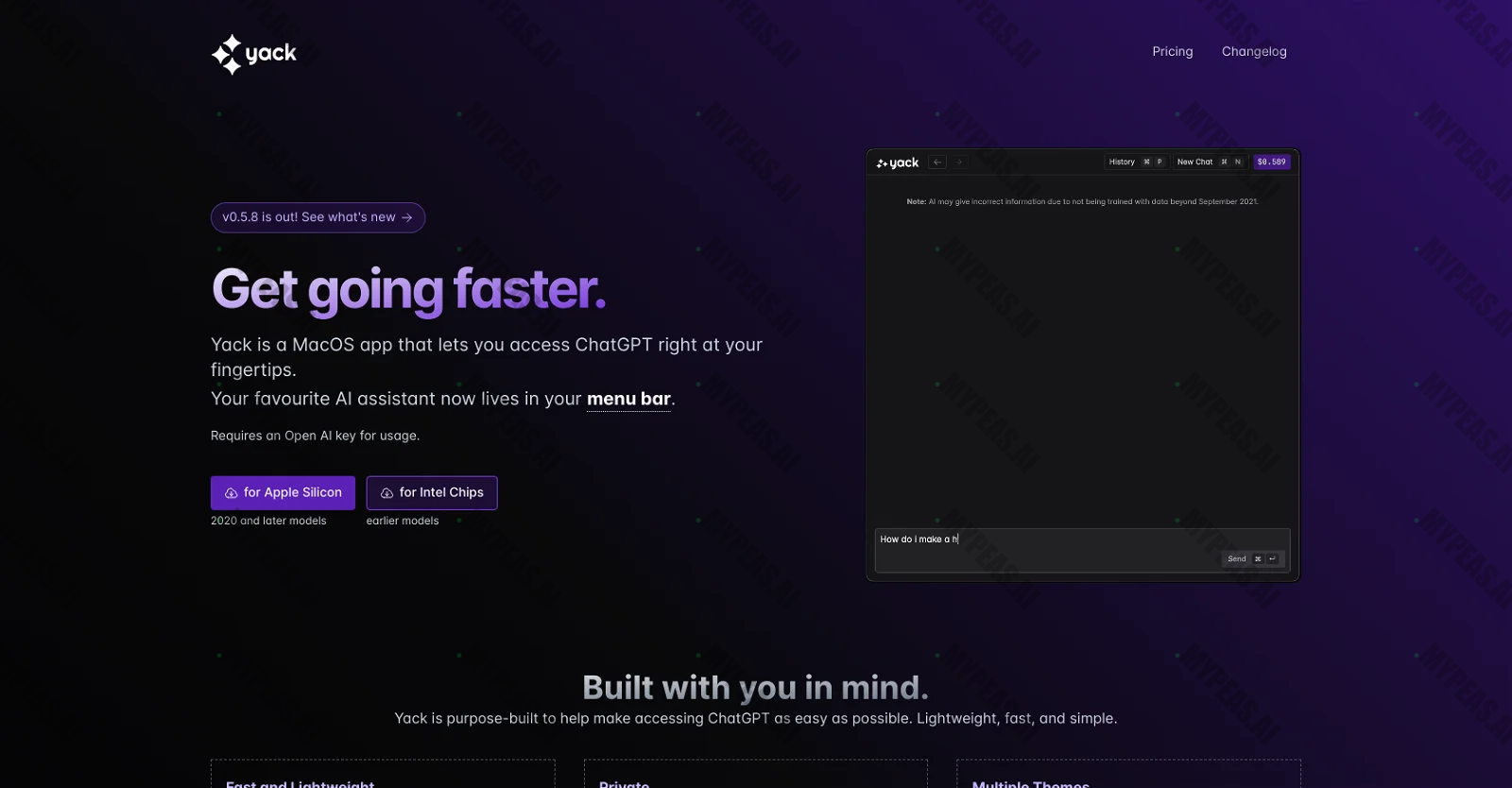 Yack screenshot