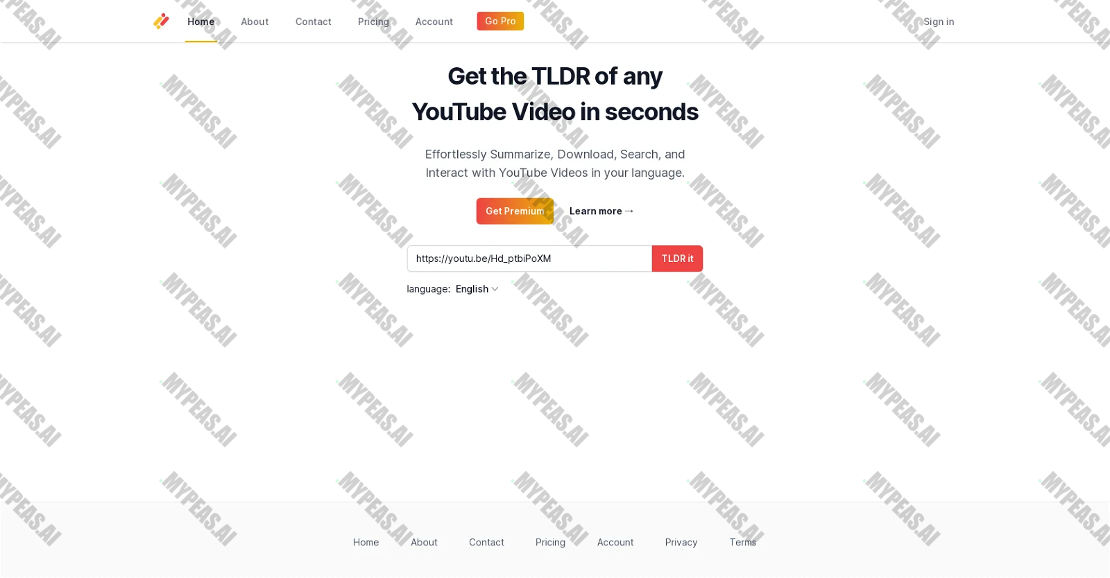 You-tldr screenshot