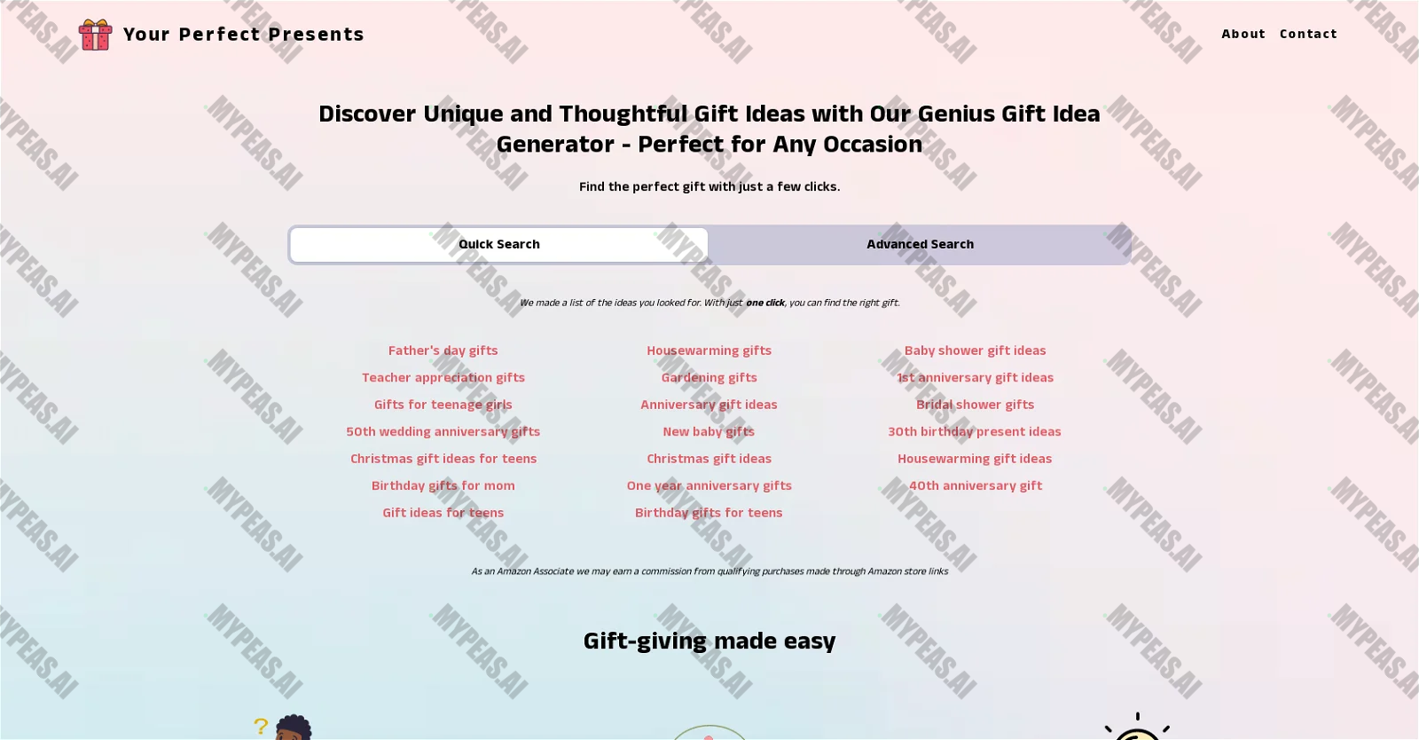 Your perfect presents screenshot