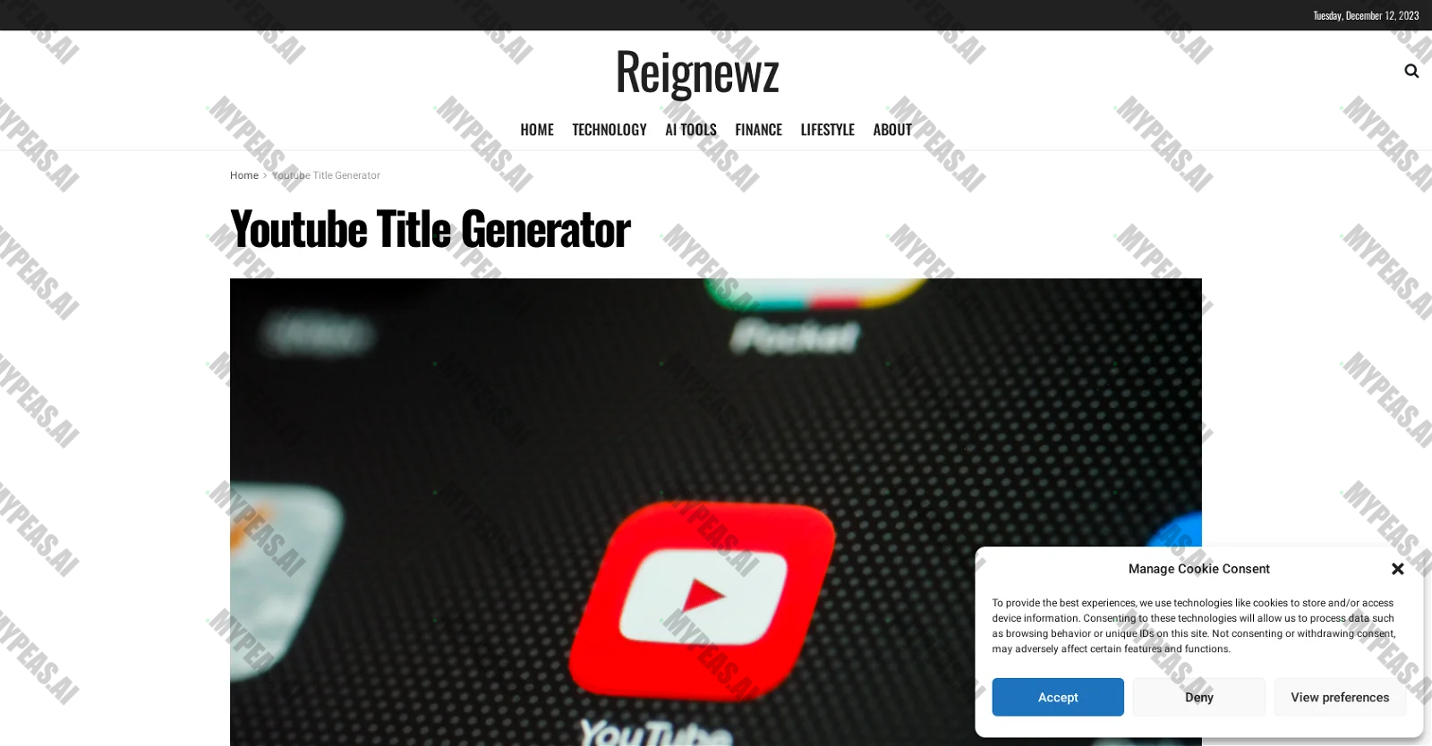 YouTube Titles by Reignewz screenshot