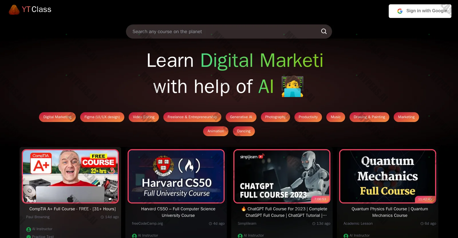 YTClass screenshot