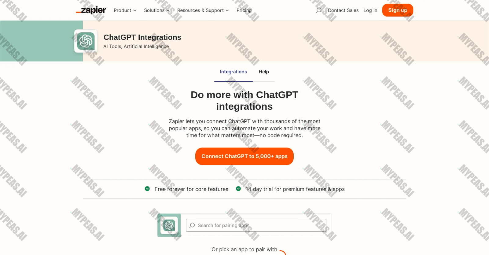Zapier screenshot