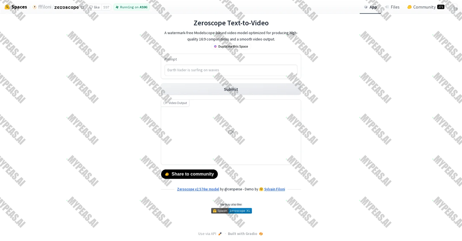 Zeroscope screenshot