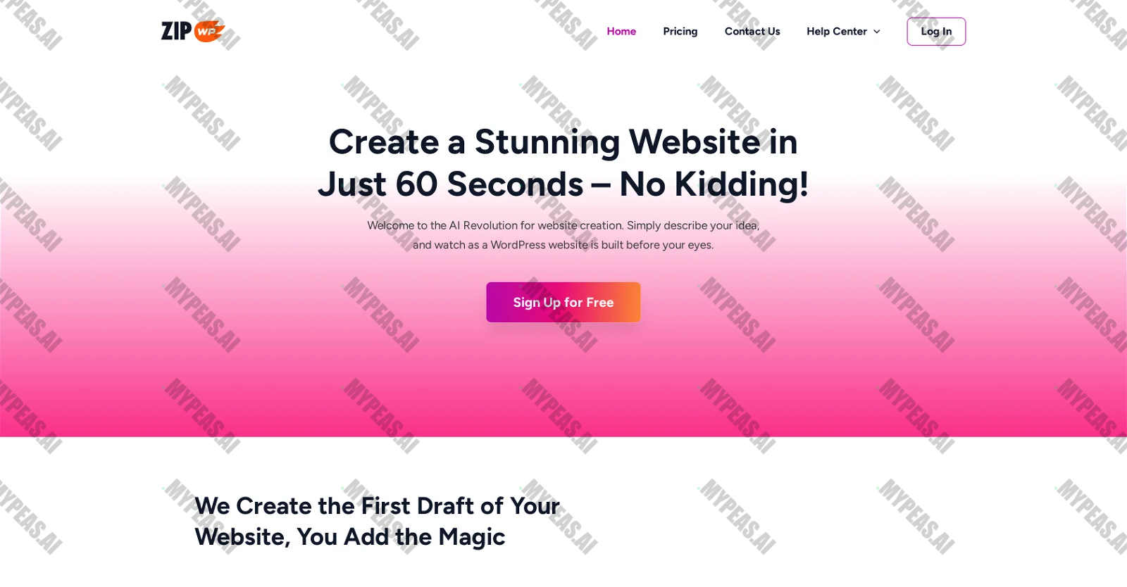 ZipWP screenshot